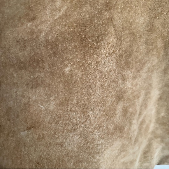 Atelier by B. Thomas Women's Size 3X Tan Suede Button Down Jacket - Picture 14 of 16